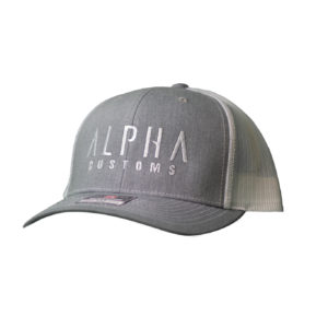 White Logo White Trucker Hat