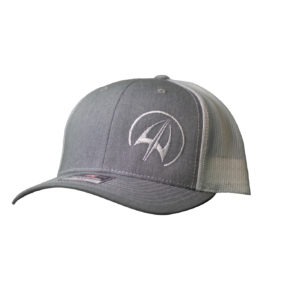 White Symbol White Trucker Hat