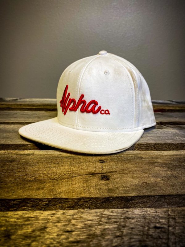 MYSTERY White Snap Back with Red Stitching - Image 2