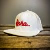 MYSTERY White Snap Back with Red Stitching - Image 3